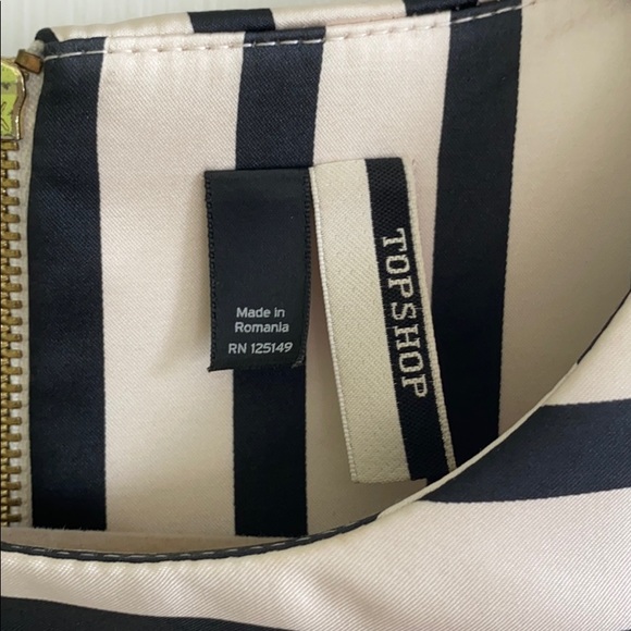 Black and white stripe topshop dress - Picture 4 of 7